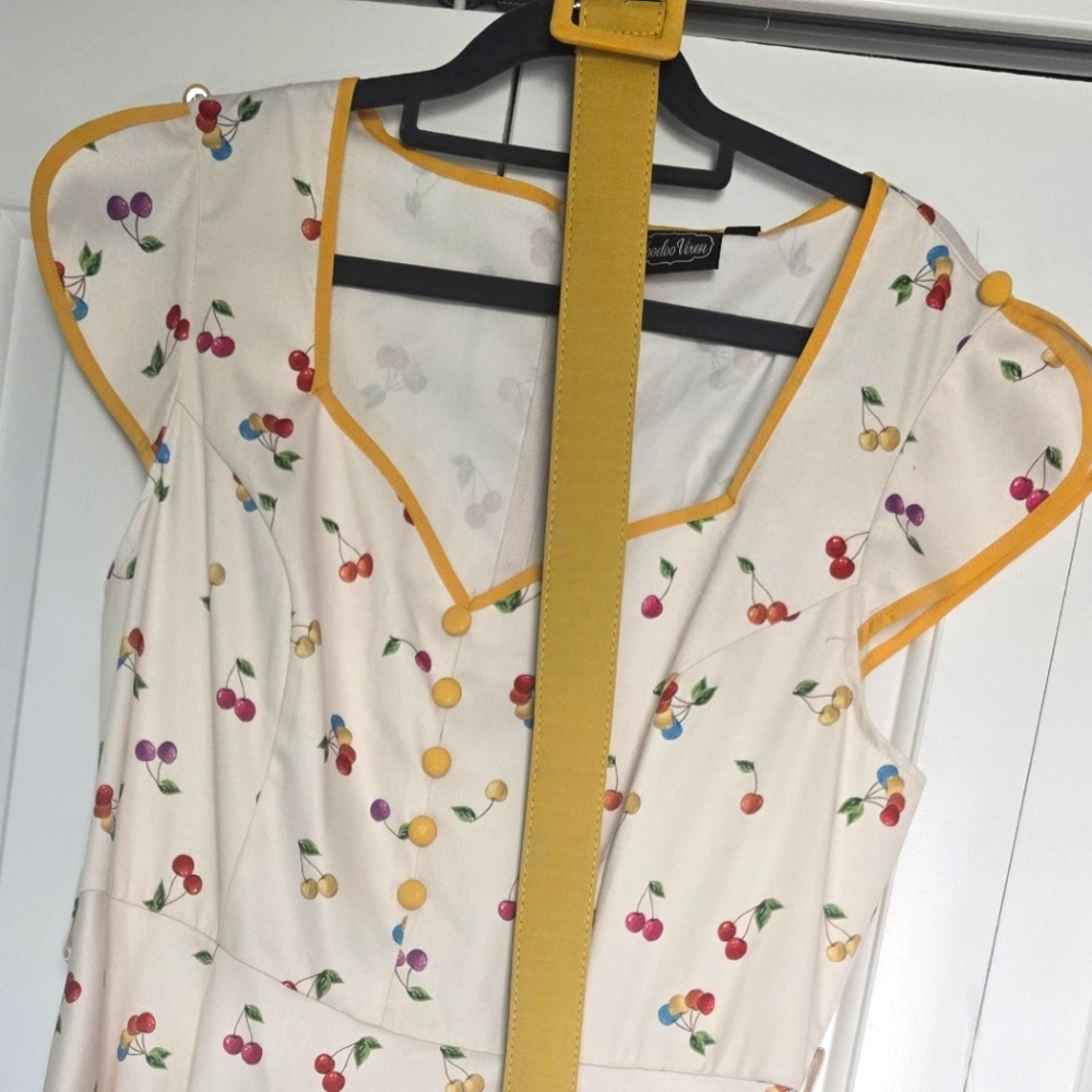 1950s Swing Dress Cherry